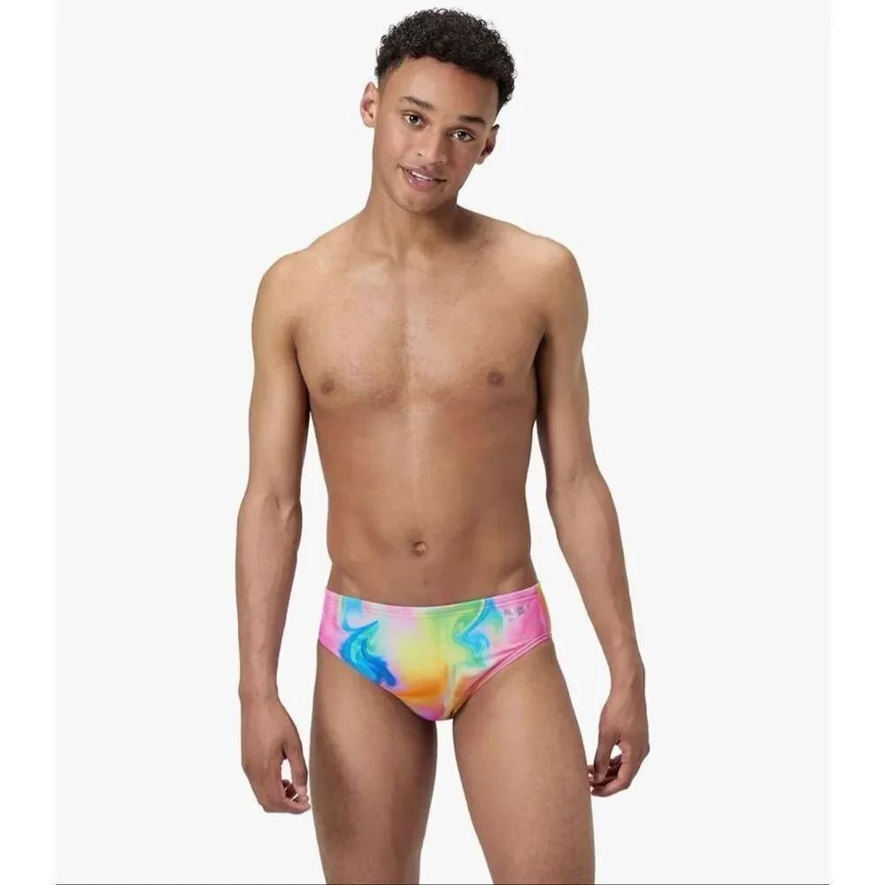 Speedo Pride Swimsuit Brief Endurance+ The One Competitive Hula Blend Size 36